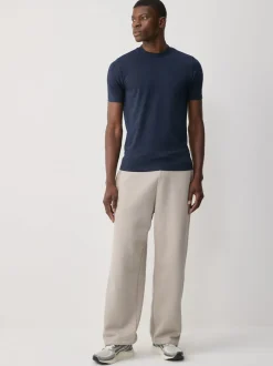 Next Bleu marine/blanc/noir - Lot de 3 t-shirts Muscle Fit Essential Sale