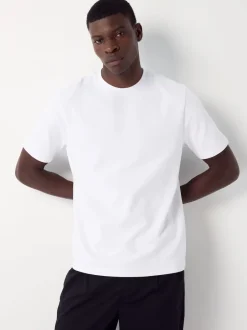 Next Bleu marine/blanc/pierre - Lot de 3 t-shirts épais doux au toucher Discount