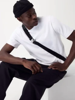 Next Bleu marine/blanc/pierre - Lot de 3 t-shirts épais doux au toucher Discount