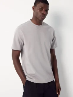 Next Bleu marine/blanc/pierre - Lot de 3 t-shirts épais doux au toucher Discount