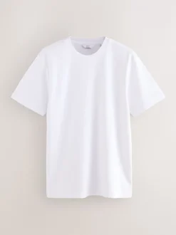 Next Bleu marine/blanc/pierre - Lot de 3 t-shirts épais doux au toucher Discount