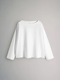 The Set Bleu marine/blanc/rayure - lot de 3 t-shirts épais à col bateau New