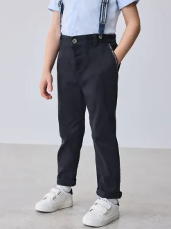 Baker by Ted Baker - Ensemble : Chemise, Pantalons et Bretelles Bleu marine/bleu New