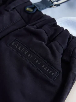 Baker by Ted Baker - Ensemble : Chemise, Pantalons et Bretelles Bleu marine/bleu New