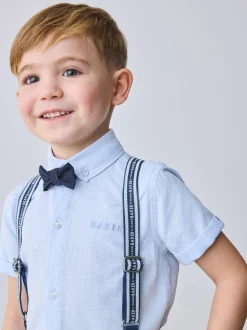 Baker by Ted Baker - Ensemble : Chemise, Pantalons et Bretelles Bleu marine/bleu New