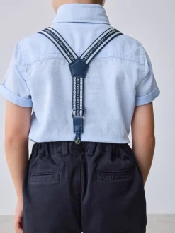 Baker by Ted Baker - Ensemble : Chemise, Pantalons et Bretelles Bleu marine/bleu New