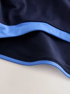 Next Bleu marine/bleu - Maillot de bain dos nu à col montant pour le contrôle du ventre