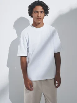 The Set Bleu marine/bleu/marron/blanc - lot de 4 t-shirts en coton à manches courtes Online