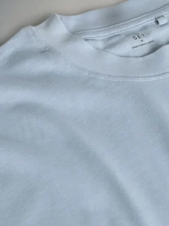 The Set Bleu marine/bleu/marron/blanc - lot de 4 t-shirts en coton à manches courtes Online