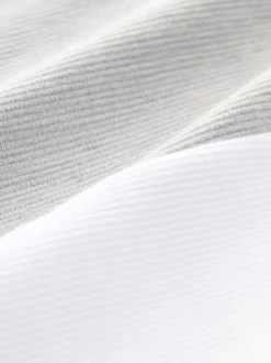 Next Bleu marine/gris - 100% Coton Manches courtes Polo bloc boutonné Online