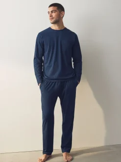 Next Bleu marine/gris - Ensemble pyjama en jersey à manches longues Best