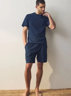 Next - Lot de 2 pyjamas courts en jersey Bleu marine/gris Online