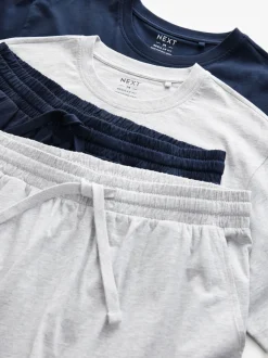 Next - Lot de 2 pyjamas courts en jersey Bleu marine/gris Online