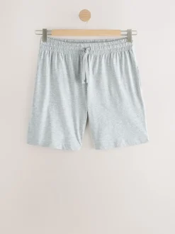 Next Bleu marine/gris - Pyjama en jersey Short 3 Lot Outlet