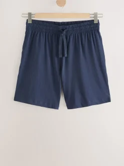 Next Bleu marine/gris - Pyjama en jersey Short 3 Lot Outlet