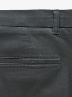 Next Bleu marine/Gris Charcoal - Ajustement droit - Pantalon chino extensible 2 Pack Clearance