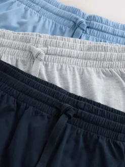 Next Bleu marine/Gris/Bleu - Ensemble pyjama short en jersey 3 Pack Sale