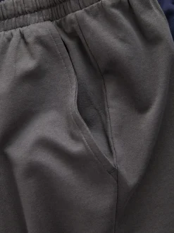 Next Bleu marine/gris/noir - Lot de 3 shorts Loopback doux au toucher Outlet