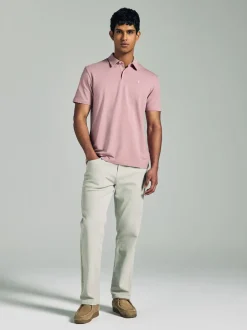 Next - Polo en jersey Manches courtes 3 Pack Bleu marine/gris/rose Best