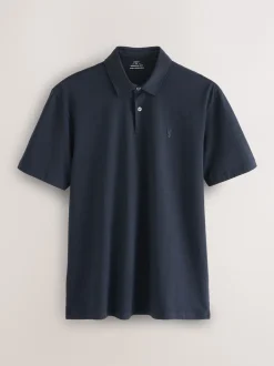 Next - Polo en jersey Manches courtes 3 Pack Bleu marine/gris/rose Best