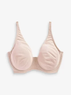 Next Bleu Marine/Rose/Blanc - Lot de soutiens-gorge DD en coton Blend Ultimate Comfort 3 Coupe pleine sans rembourrage