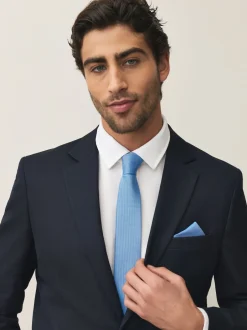 Next Bleu marine/rouge bordeaux - Lot de 2 cravates texturées Online