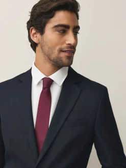 Next Bleu marine/rouge bordeaux - Lot de 2 cravates texturées Online