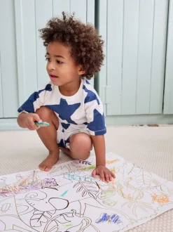 Next Bleu marine/étoiles blanches - Pyjama court 3 Pack (9mois-12ans) Outlet