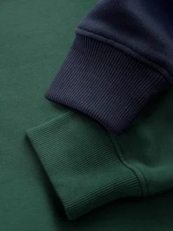 Next Bleu Marine/Vert - Lot de 2 Sweat-shirts Col rond en jersey riche en coton Hot