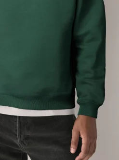 Next Bleu Marine/Vert - Lot de 2 Sweat-shirts Col rond en jersey riche en coton Hot