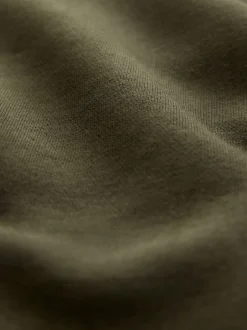 Next Bleu marine/vert kaki - Lot de 2 sweat-shirts à col zippé en jersey épais riche en coton Best