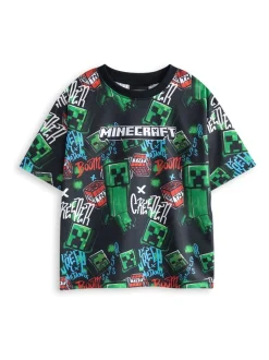 Vanilla Underground Bleu menthe - Pyjamas garçon 100% coton Minecraft à manches courtes Ensemble de 2 Online