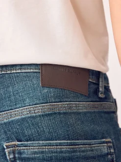 Next Bleu millésime - - extensible Denim Jeans Coupe fuselée régulière Sale