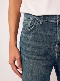 Next Bleu millésime - - extensible Denim Jeans Coupe fuselée régulière Sale