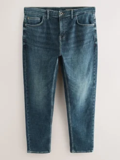Next Bleu millésime - - extensible Denim Jeans Coupe fuselée régulière Sale