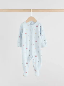 Next Bleu motif Londres - Combinaisons de nuit pour bébé 3 Pack (0-2ans) Sale