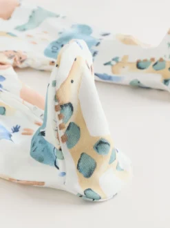 Next Bleu motif safari - Combinaisons de nuit à fermeture éclair pour bébés 3 Pack (0mths-2yrs) Online