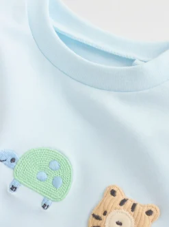 Next Bleu motif safari - Ensemble 6 Pieces Haut & Leggings BÉBÉ (0mois-3ans) Hot