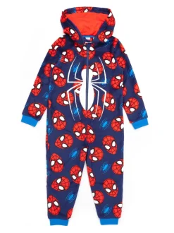 Vanilla Underground Bleu motif Spiderman - Polaire tout-en-un Online