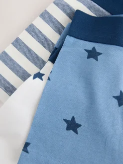 Next - Lot de 5 malles à motif junior (1.5-16ans) Bleu motif étoiles et rayures Discount