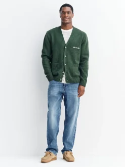 Next Bleu moyen - - extensible Denim Jeans Ajustement droit Sale