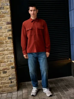 Next Bleu moyen - Ajustement droit - Signature Selvedge jean Denim Jeans Sale