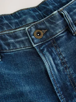 Next Bleu moyen - - extensible Denim Jeans Coupe ample