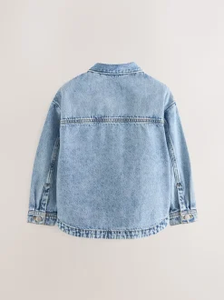 Next Bleu moyen - Denim Shacket (3-16ans) Best