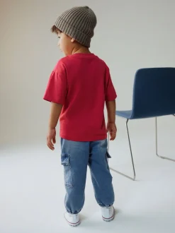 Next Bleu moyen - Jean cargo large extensible confortable (3mois -7ans) Discount