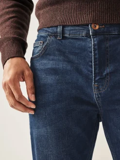 Next - Jean stretch classique Bleu moyen Sale