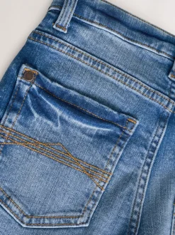 Next - Jeans extensibles (3-17yrs) Bleu moyen Discount