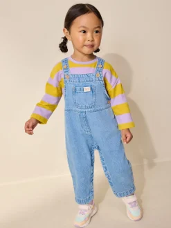Next Bleu moyen - Salopette en denim (3mths-7yrs) Hot
