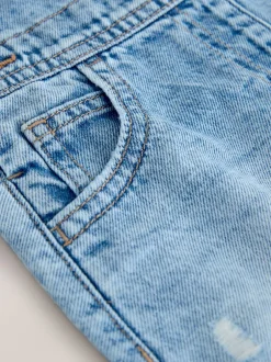 Next Bleu moyen - Salopettes Uni Denim (3mois-7ans)