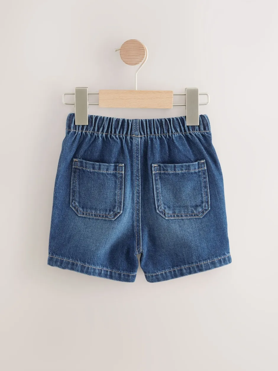 Next Bleu moyen - Short à enfiler (3mois à7ans) New